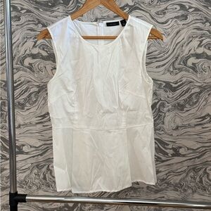 Halogen White Sleeveless Blouse